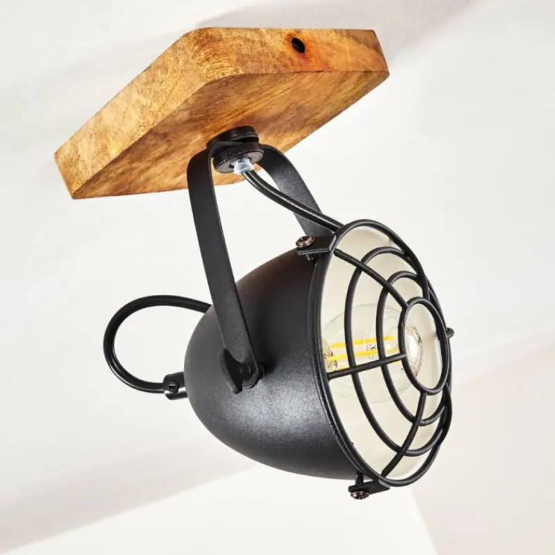 hofstein Plafonnier Malix Brun, Noir, 1 lumière