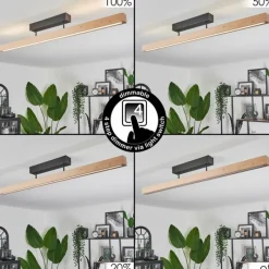 hofstein Plafonnier Mansupa LED Écru, Noir, 3 lumières