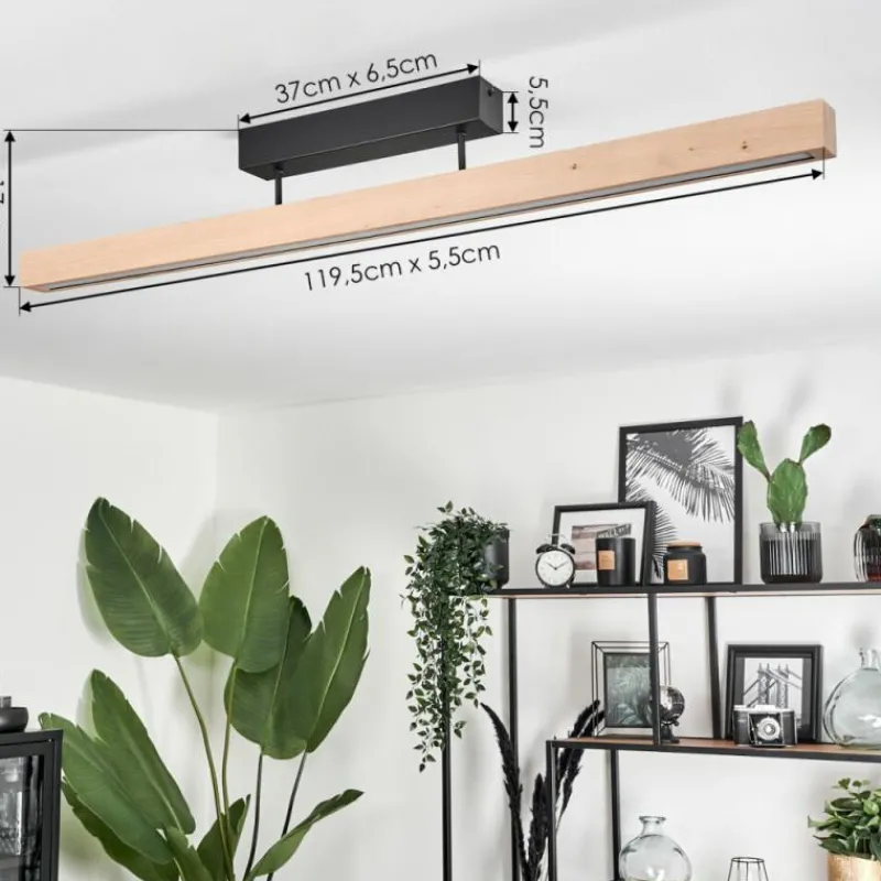 hofstein Plafonnier Mansupa LED Écru, Noir, 3 lumières