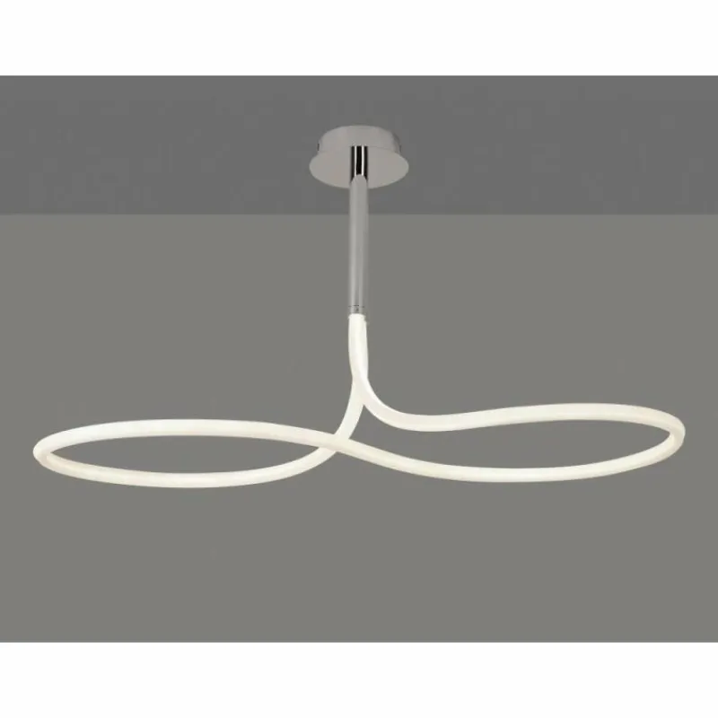 Luminaires Mantra Plafonnier Mantra NUR LINE LED Chrome, Blanc, 1 lumière* Éclairage Led