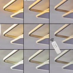 hofstein Plafonnier ManzanalesÂ  LED Chrome, 1 lumière, Télécommandes