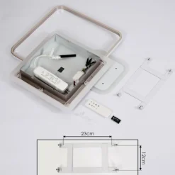 hofstein Plafonnier ManzanalesÂ  LED Chrome, 1 lumière, Télécommandes