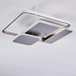 hofstein Plafonnier ManzanalesÂ  LED Chrome, 1 lumière, Télécommandes