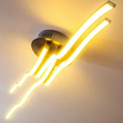 hofstein Plafonnier Mapleton LED Chrome, 4 lumières