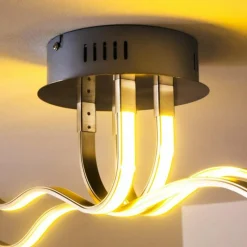 hofstein Plafonnier Mapleton LED Chrome, 4 lumières