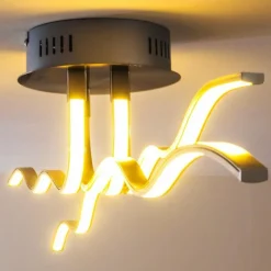 hofstein Plafonnier Mapleton LED Chrome, 4 lumières