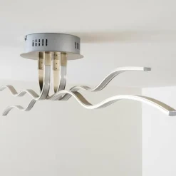 hofstein Plafonnier Mapleton LED Chrome, 4 lumières