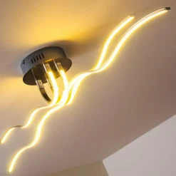 hofstein Plafonnier Mapleton LED Chrome, 4 lumières