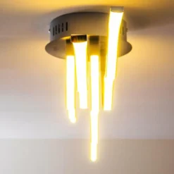 hofstein Plafonnier Mapleton LED Chrome, 4 lumières