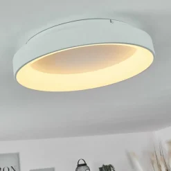 hofstein Plafonnier Maraya LED Blanc, 1 lumière, Télécommandes