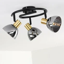 hofstein Plafonnier Mariefred Noir, 3 lumières