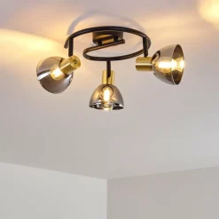 hofstein Plafonnier Mariefred Noir, 3 lumières