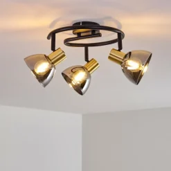 hofstein Plafonnier Mariefred Noir, 3 lumières