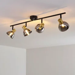 hofstein Plafonnier Mariefred Noir, 4 lumières