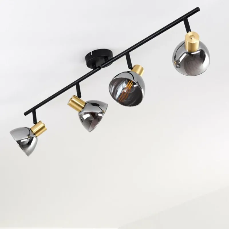 hofstein Plafonnier Mariefred Noir, 4 lumières