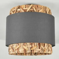 Lampes En Tissu-hofstein Plafonnier Marieux Noir, 2 lumières