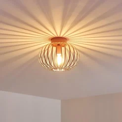 Lampes Vintages & Rétros-hofstein Plafonnier Mattmar Rose, 1 lumière