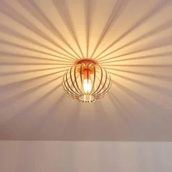 Lampes Vintages & Rétros-hofstein Plafonnier Mattmar Rose, 1 lumière