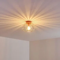 Lampes Vintages & Rétros-hofstein Plafonnier Mattmar Rose, 1 lumière