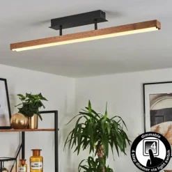 hofstein Plafonnier Maumela LED Noir, 1 lumière