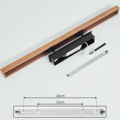 hofstein Plafonnier Maumela LED Noir, 1 lumière