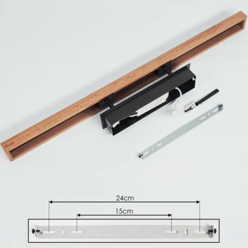 hofstein Plafonnier Maumela LED Noir, 1 lumière