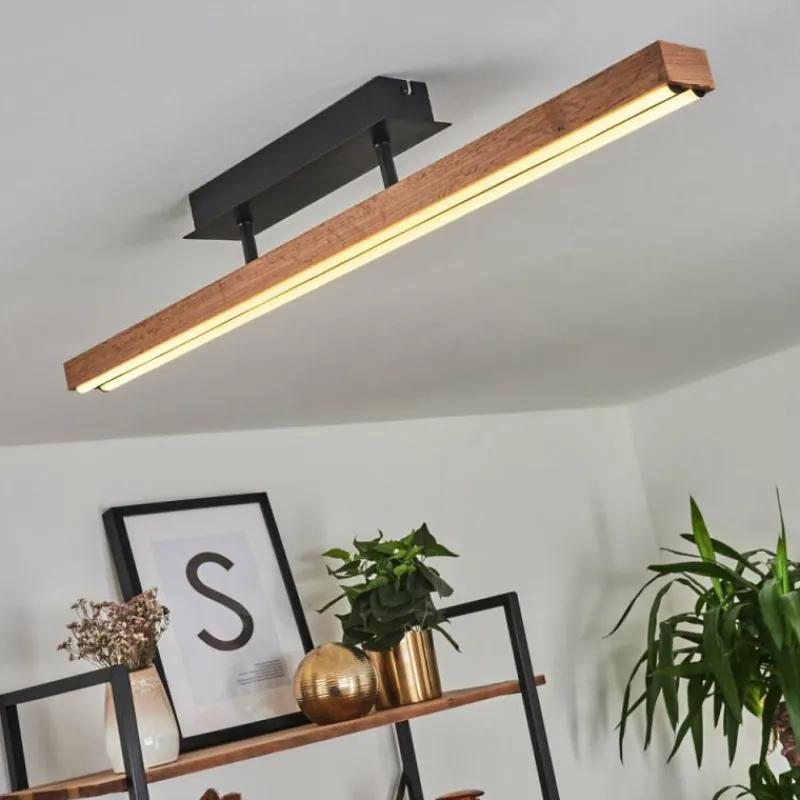 hofstein Plafonnier Maumela LED Noir, 1 lumière