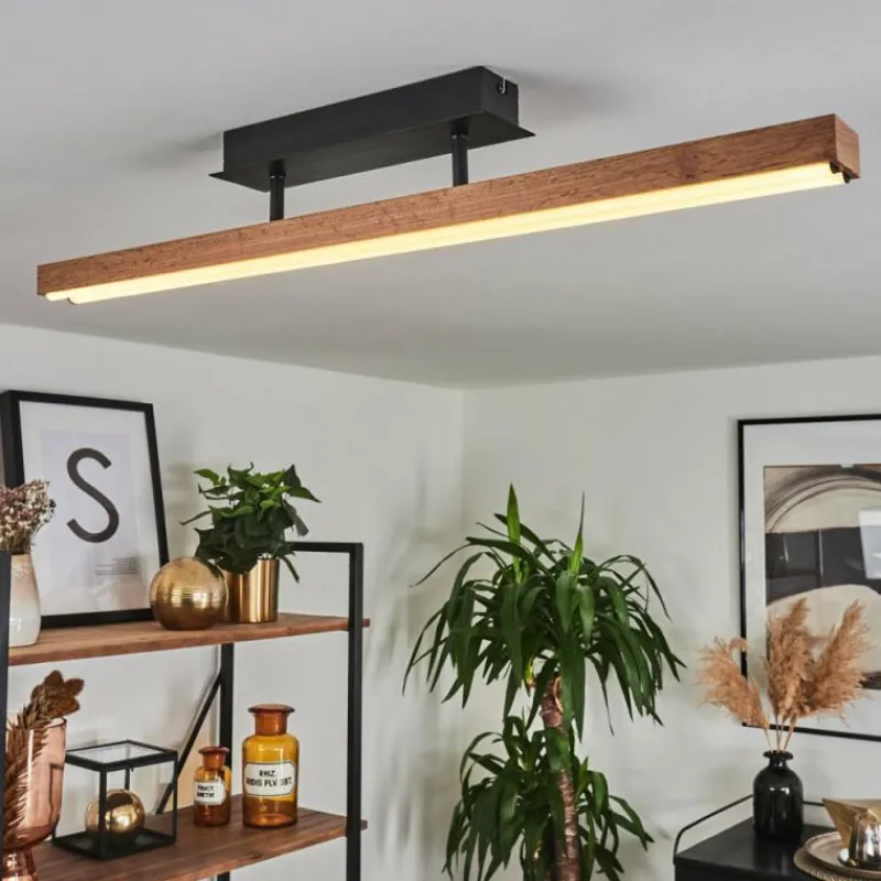 hofstein Plafonnier Maumela LED Noir, 1 lumière