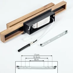 hofstein Plafonnier Maumela LED Noir, 1 lumière