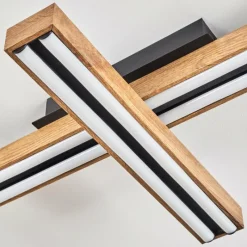 hofstein Plafonnier Maumela LED Noir, 1 lumière