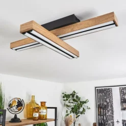 hofstein Plafonnier Maumela LED Noir, 1 lumière