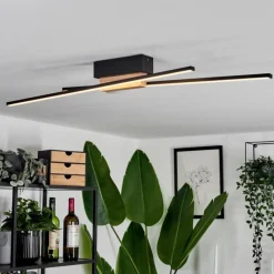 hofstein Plafonnier Meiral LED Écru, Noir, 2 lumières