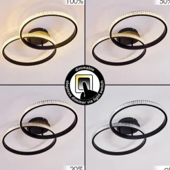 hofstein Plafonnier Melosa LED Noir, Blanc, 1 lumière