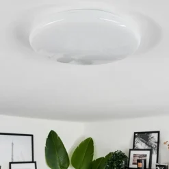 hofstein Plafonnier Melres LED Blanc, 1 lumière, Télécommandes