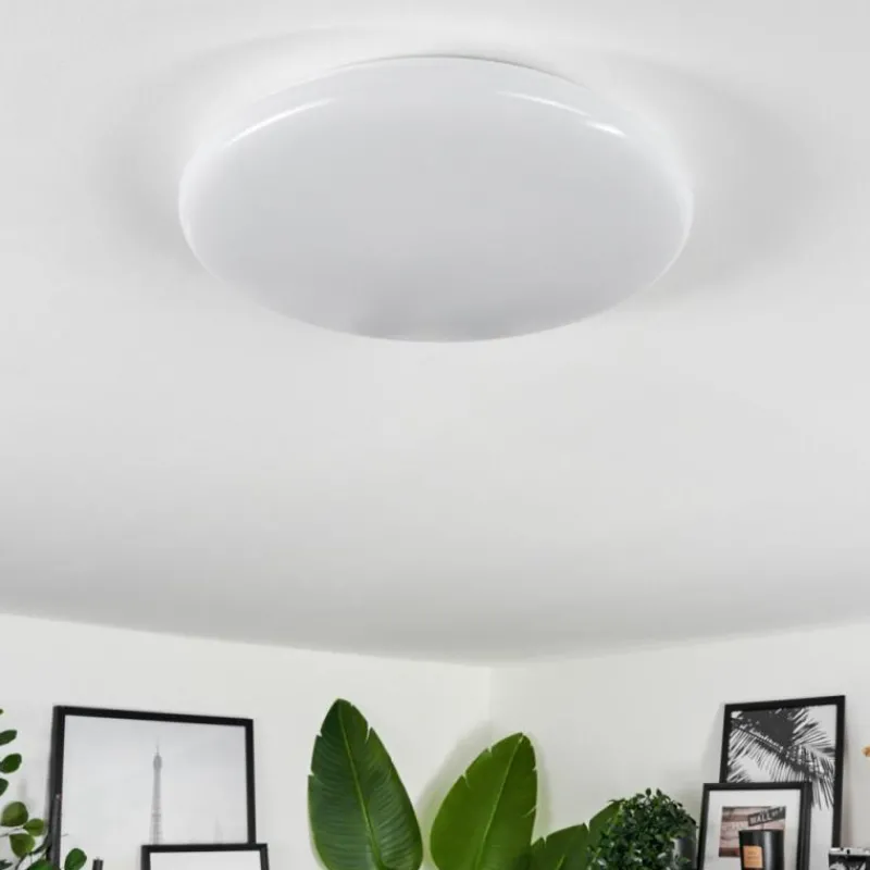 hofstein Plafonnier Melres LED Blanc, 1 lumière, Télécommandes