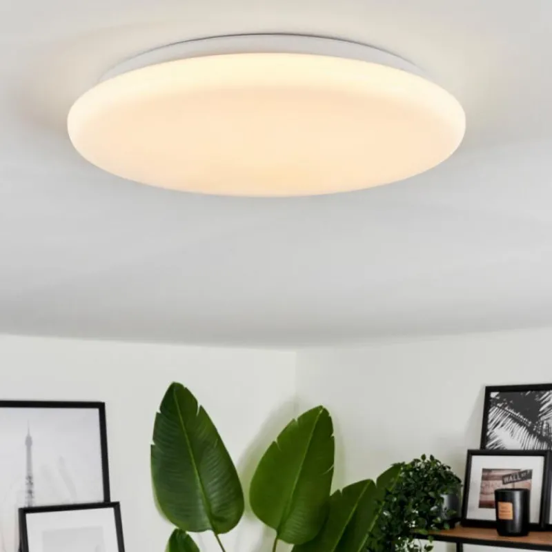 hofstein Plafonnier Melres LED Blanc, 1 lumière, Télécommandes