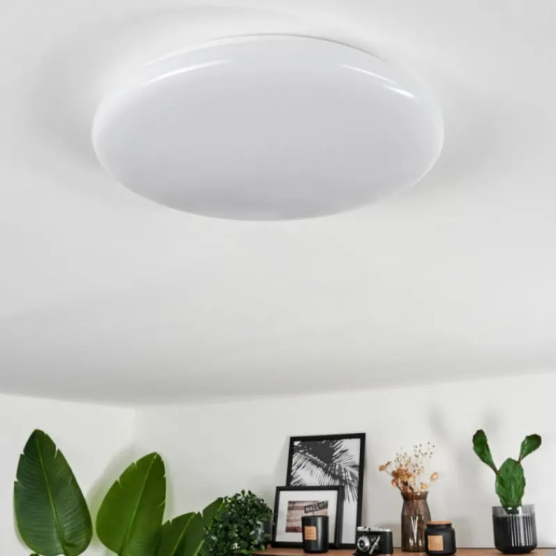 hofstein Plafonnier Melres LED Blanc, 1 lumière, Télécommandes