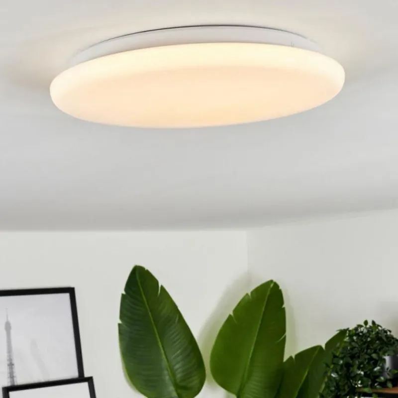 hofstein Plafonnier Melres LED Blanc, 1 lumière, Télécommandes