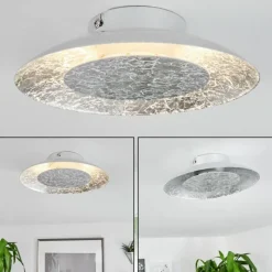 hofstein Plafonnier Merlo LED Argenté, 1 lumière