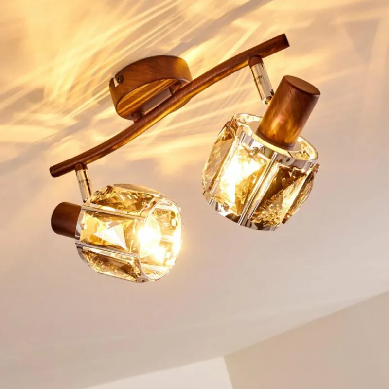 hofstein Plafonnier Micuna Bronze, 2 lumières