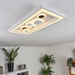 hofstein Plafonnier Minichu LED Noir, Blanc, 1 lumière, Télécommandes