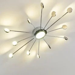 hofstein Plafonnier Mirror LED Chrome, 1 lumière, Télécommandes* Éclairage Led