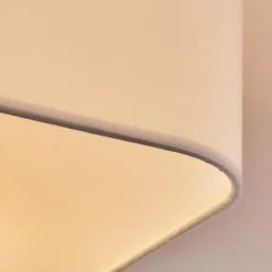 Lampes En Bois-hofstein Plafonnier Mjelstad Brun, Blanc, 2 lumières