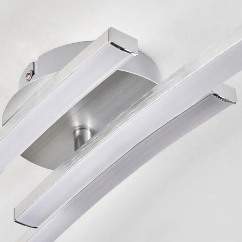 hofstein Plafonnier Mohlin LED Nickel mat, 3 lumières