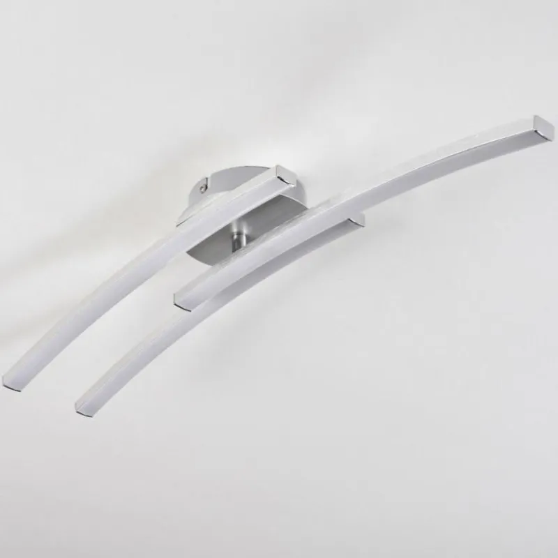 hofstein Plafonnier Mohlin LED Nickel mat, 3 lumières