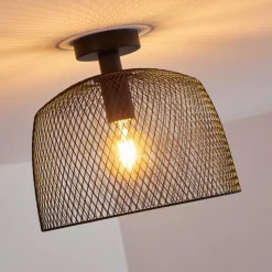 Lampes Vintages & Rétros-hofstein Plafonnier Moholm Noir, 1 lumière