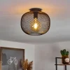 Lampes Vintages & Rétros-hofstein Plafonnier Moholm Noir, 1 lumière