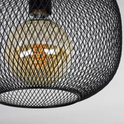 Lampes Vintages & Rétros-hofstein Plafonnier Moholm Noir, 1 lumière