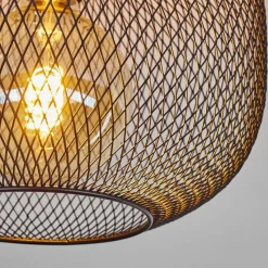 Lampes Vintages & Rétros-hofstein Plafonnier Moholm Noir, 1 lumière