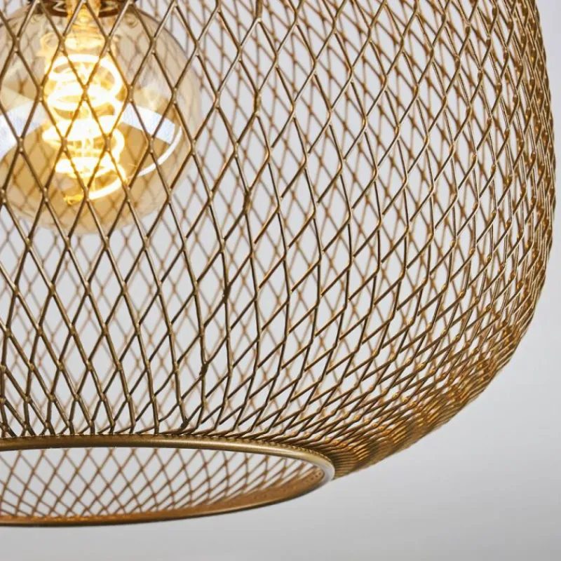 Lampes Dorées-hofstein Plafonnier Moholm Or, Laiton, Noir, 1 lumière